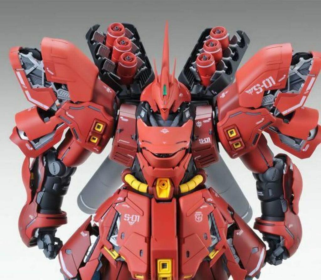 MG Mobile Suit Counterattack Sazabi Scale Plastic Model Gundam Char's MSN-04 Ver.Ka 1/100 Pre-Colored