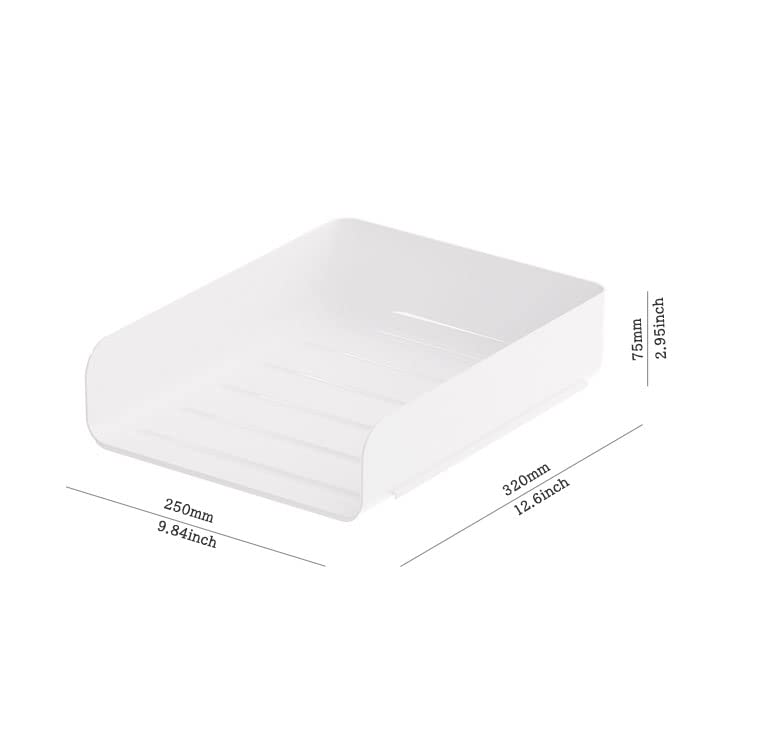 A4 Vertical Document Letter Letter Storage for 4-tier Tray, Case, Tray, Books, Etc. (4pcs/set, White)