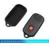 X Autohaux Car Remote Key Fob Case Shell 3 Key Buttons Cover Tools GQ43VT14T For Toyota Camry Corolla Sienna Solara Accessories