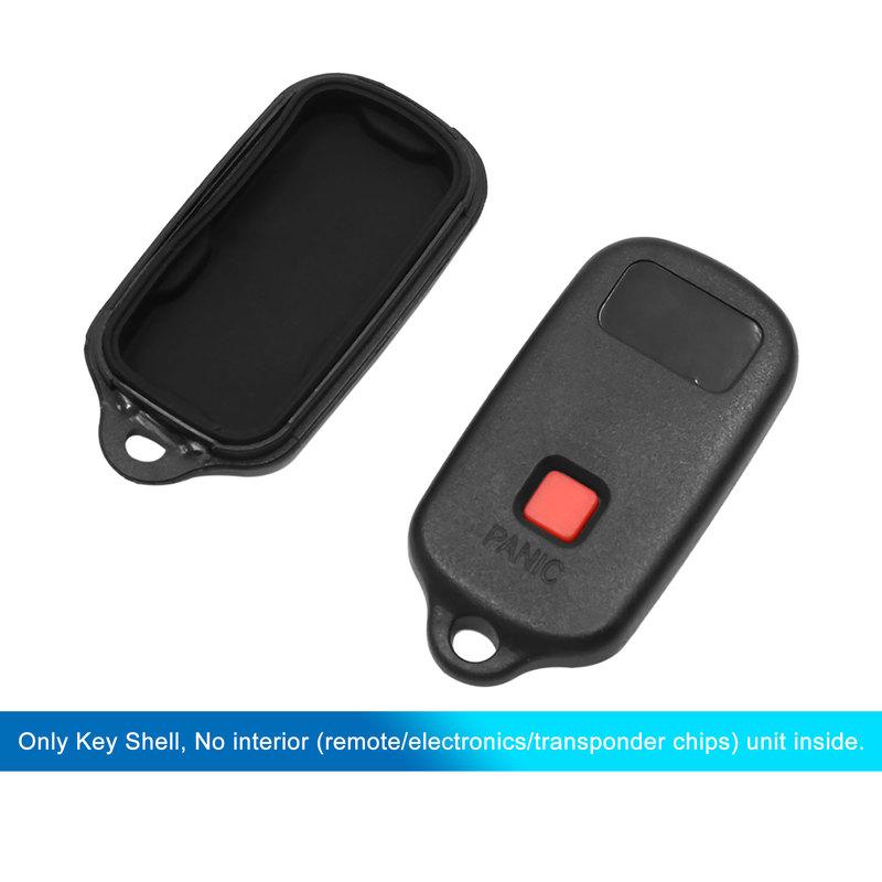 X Autohaux Car Remote Key Fob Case Shell 3 Key Buttons Cover Tools GQ43VT14T For Toyota Camry Corolla Sienna Solara Accessories