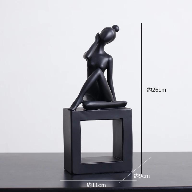 

Multiple Styles Abstract Figures Statue Desk Decoration Minimalism Character Resin Sculpture Modern Crafts Room Aesthetics Decor