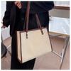 Women's Faux Leather Large Capacity Satchel Bag Korean Style Vintage Single Shoulder Handbag Crossbody Purse