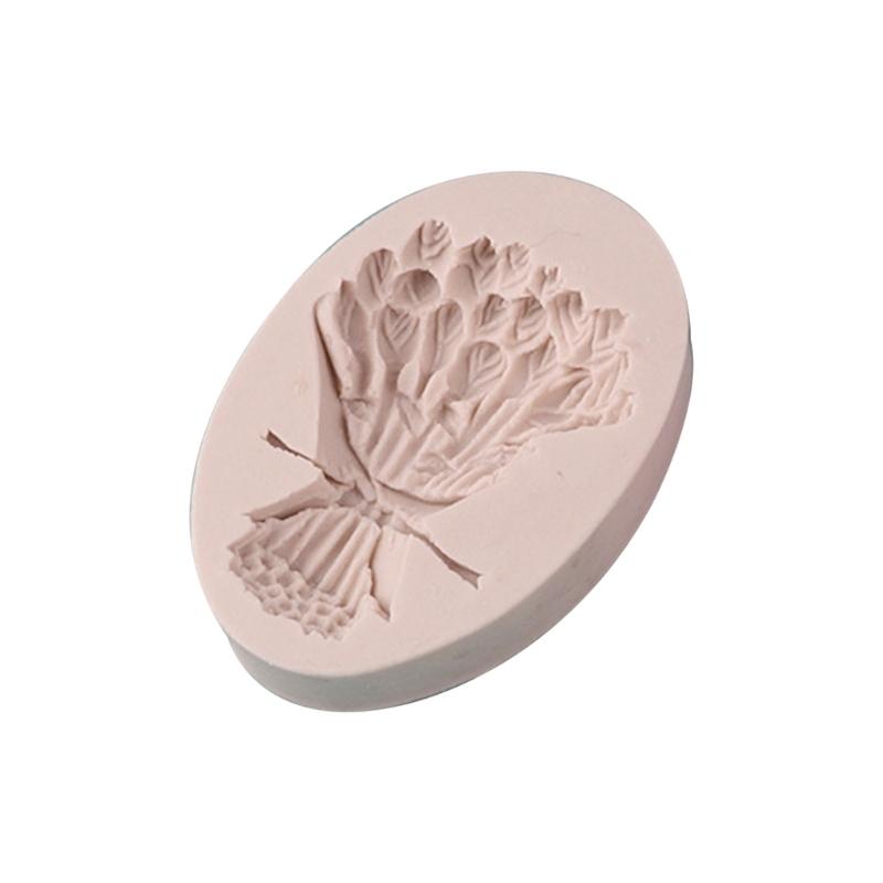 Kytice tulipánů Fondánová čokoládová silikonová forma Cake-Topper Pečicí nástroje Ručně vyráběné mýdlové ozdoby Forma Snadno se čistí