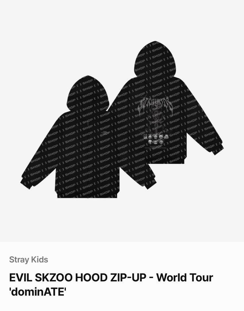 

[USED] Stray Kids EVIL Dark SKZOO Hoodie Zip-Up