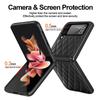 Leather Case for Samsung Galaxy Z Flip 4 3 5G Magnetic Hinge Full Protection Cover Camera Glass Shockproof Back Case for Z Flip3