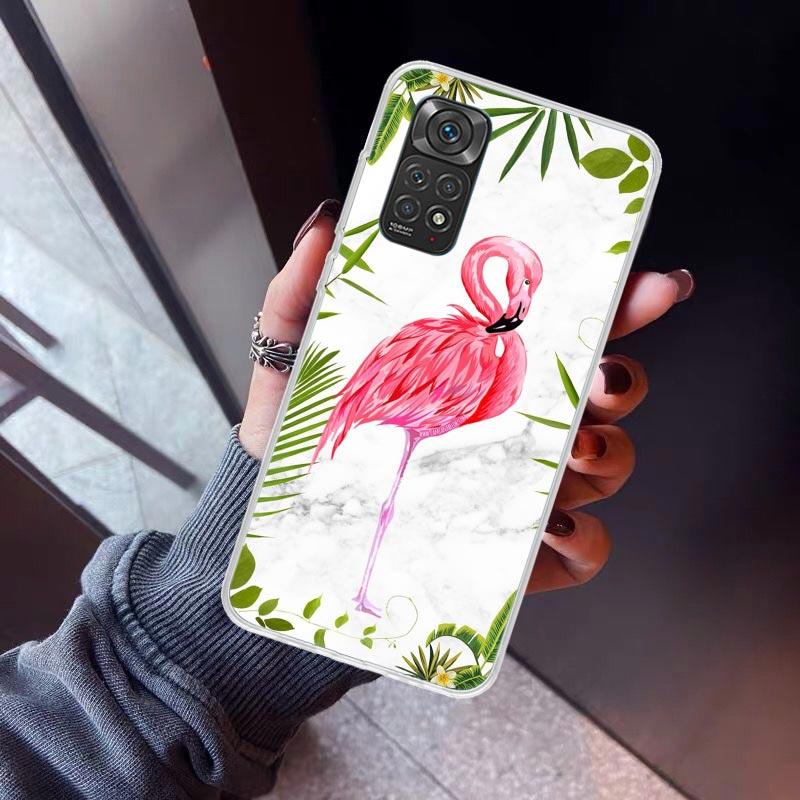 Pink Red Flamingo Phone Case For Xiaomi Redmi Note 15 14 14S 13 12S 12 Pro Plus 11S 11 10S 10 4G Cover 11E 11T 5G Print Fundas R