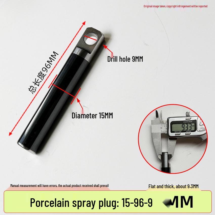 Universal High-Pressure Car Washer Pump: 1812 Plunger Piston Rod with Black Spray Porcelain Plunger & White Ceramic Tube