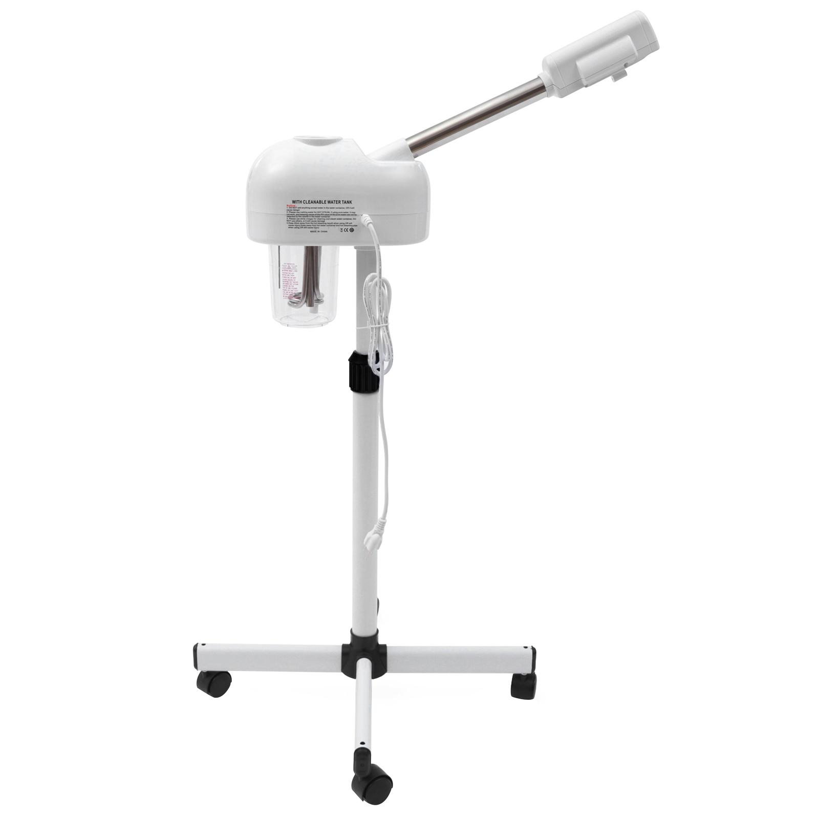 

Professional Ozone Facial Steamer 600ml Nano Moisturizing Skin Care Machine w/Adjustable Stand for Home Spa Beauty белый