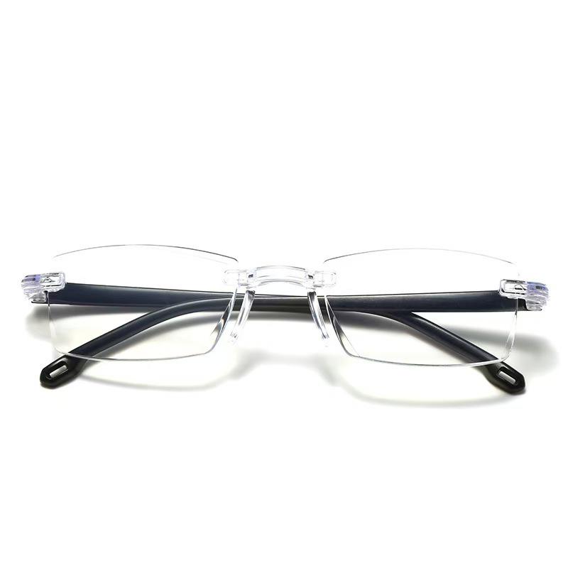 SmartZoom Rimless Reading Glasses with Auto Diopter & Blue Light Filter