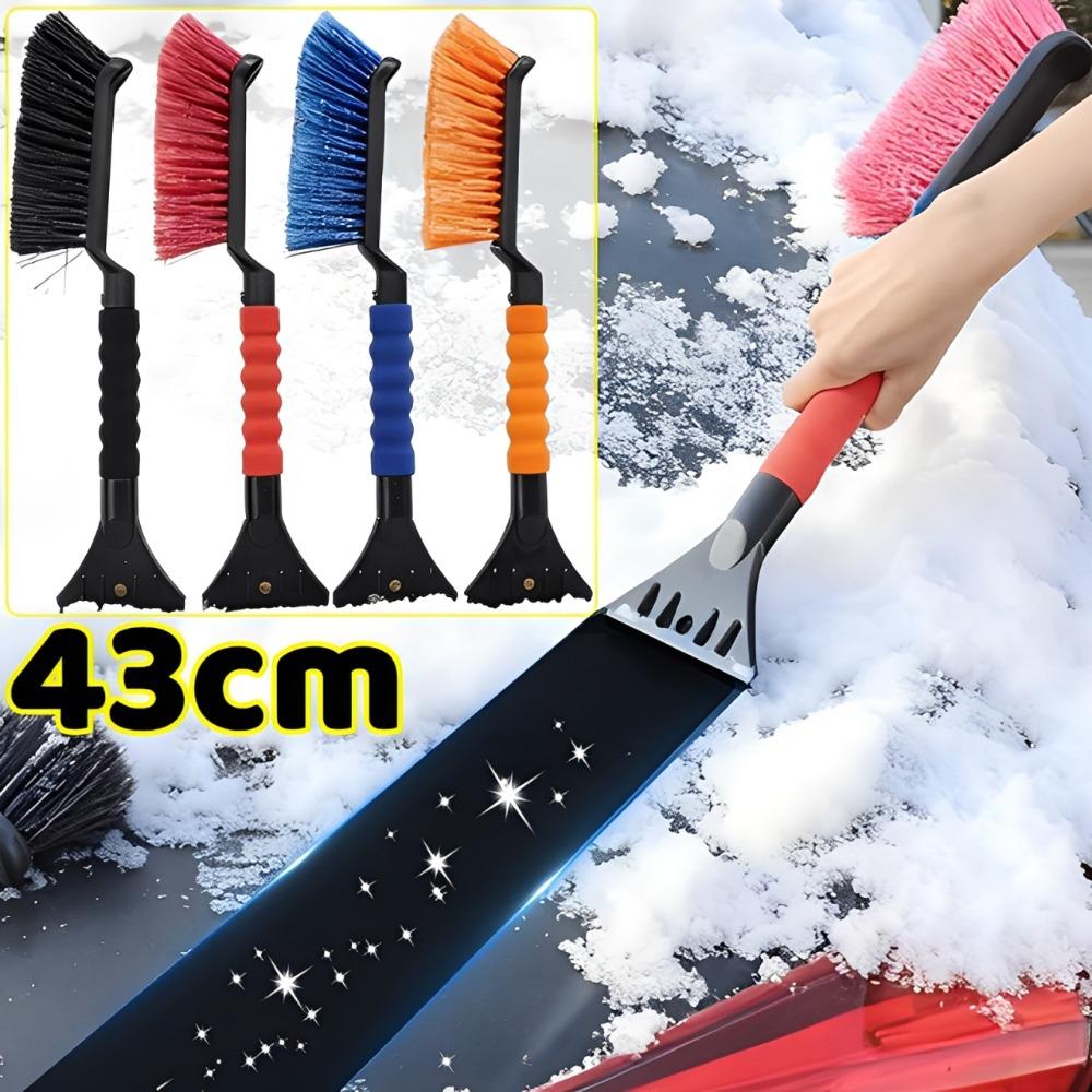 Ice Scrapers for Car Windshield 2 In 1 Snow Scraper and Brush Ergonomic Foam Grip Snow Cleaner for Car Window Ice Scraper 43cm