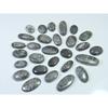 208Cts. Natural Black Fossil Coral Oval Cabochon Loose Gemstone 28 Pcs Lot C-639