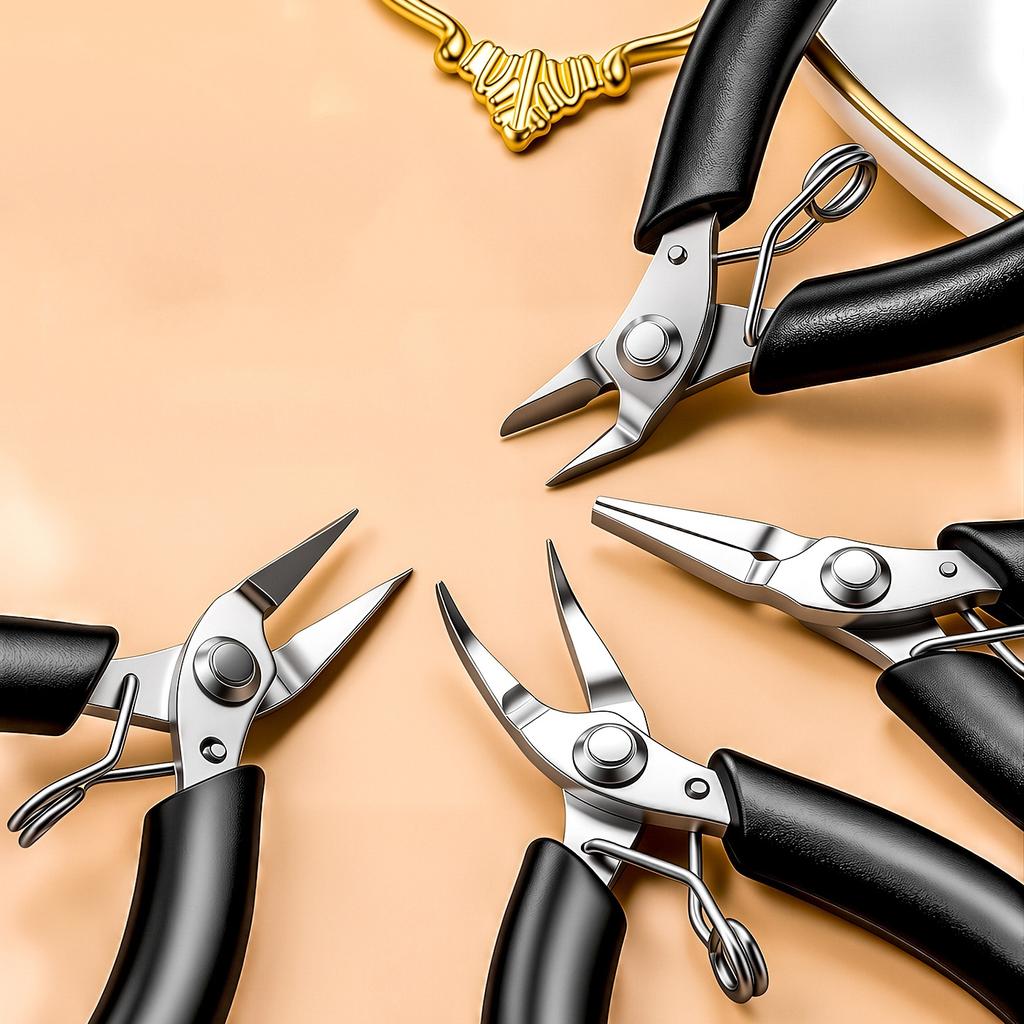 Xiaomi Mini Diagonal & Chain Nose Pliers Set for Jewelry Making Beading Craft Repair DIY Handmade Multifunctional Precision Hand Tool