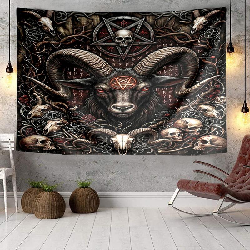 Dark Ritual Symbols Tapestry Room Decoration Wall Hanging for Living Room Bedroom, Dormitory, Birthday and Christmas Gifts