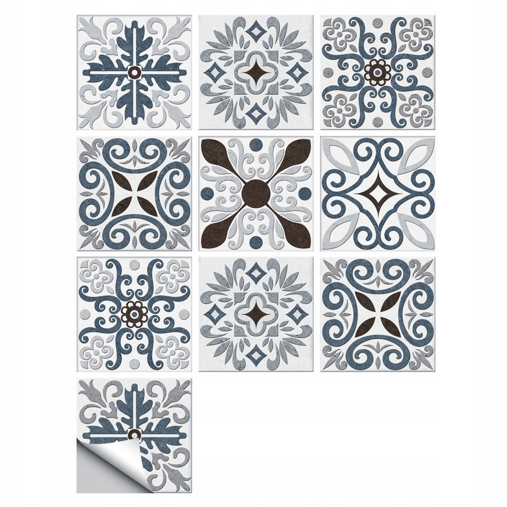 Self-adhesive PVC Patchwork Panel Tiles Set of 10 Wallpaper 20X20Cm Zm-06-030