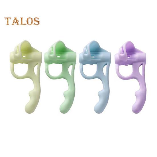 Suport pentru creion pentru copii, 4 buc, design ergonomic, creioane corectoare pentru pix, antrenament de scriere, mânere din silicon pentru degete, ajutor pentru prindere stilou