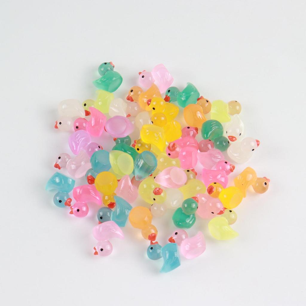 Colorful Resin Duckling Miniatures: DIY Luminous Accessories for Micro Landscape & Moss Ornaments