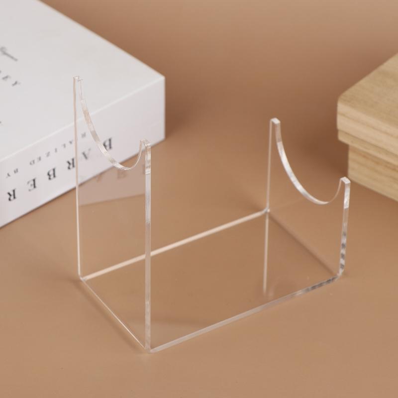 1/2Pcs Transparent Acrylic Stand Shofar Horn Display Stand Swords Bracket U-Shaped Rack Holder For Office Home Decoration