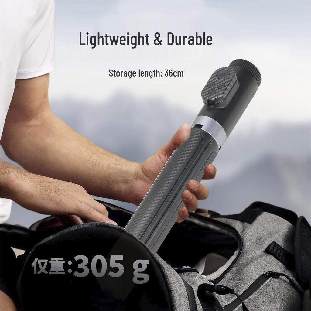 YF08 Rotating Selfie Stick Tripod with Bluetooth Remote - Portable Phone Holder for Travel Photography