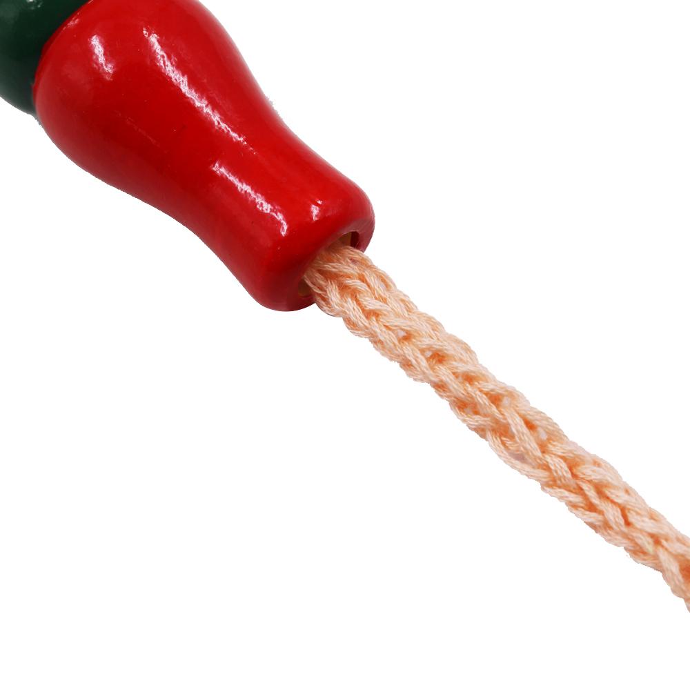 Bambola di Legno per Lavorazione a Mano Maglia Dolly Filato Lana Lavoratore a Maglia Pittura a Mano Creatore di Corde Intrecciate Strumento per Lavorare a Maglia Fai da Te Accessori Fai da Te per la Casa