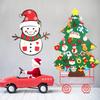 DIY Felt Christmas Tree Merry Christmas Decoration Wall Hanging Kits Snowman Advent Calendar Ornament Xmas Tree Xmas Kids Gifts