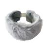 Artificial Hair Band Elastic Imitation Fox Fur Headband Wide Edge Design No Dome Coldproof Winter Hair Tie
