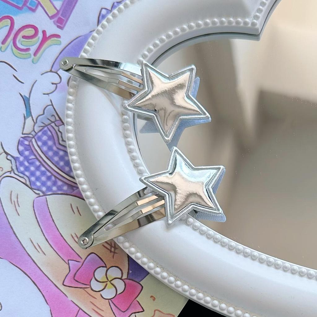 Korean Style Simple Silver XINGX BB Clip Barrettes Summer New Fresh Girl Side Bang Clip Hair Clip