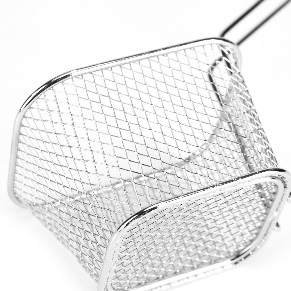 Small Gold Metal Baskets for Serving Chips Fryer Cooking Tool