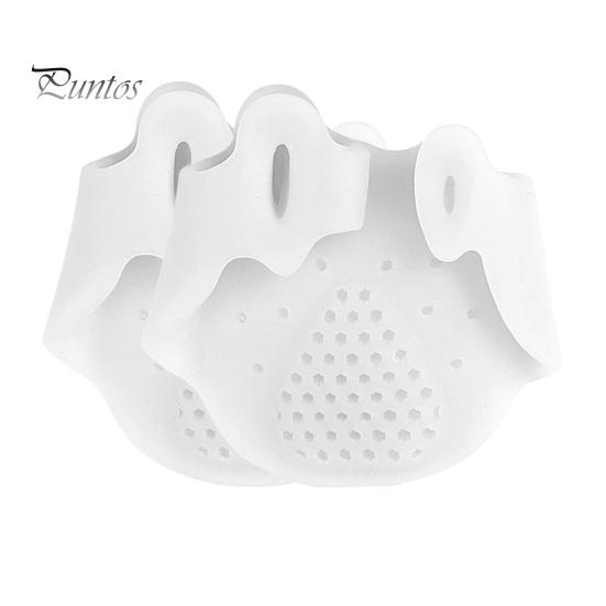 

1 пара силиконовых разделителей пальцев ног, ортопедические распорки для пальцев ног, многоразовые распорки для выравнивания стопы, выпрямители для мужчин и женщин белый