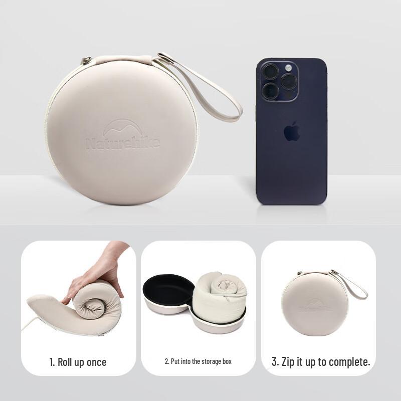 Naturehike Přenosný nafukovací cestovní polštářek za krk