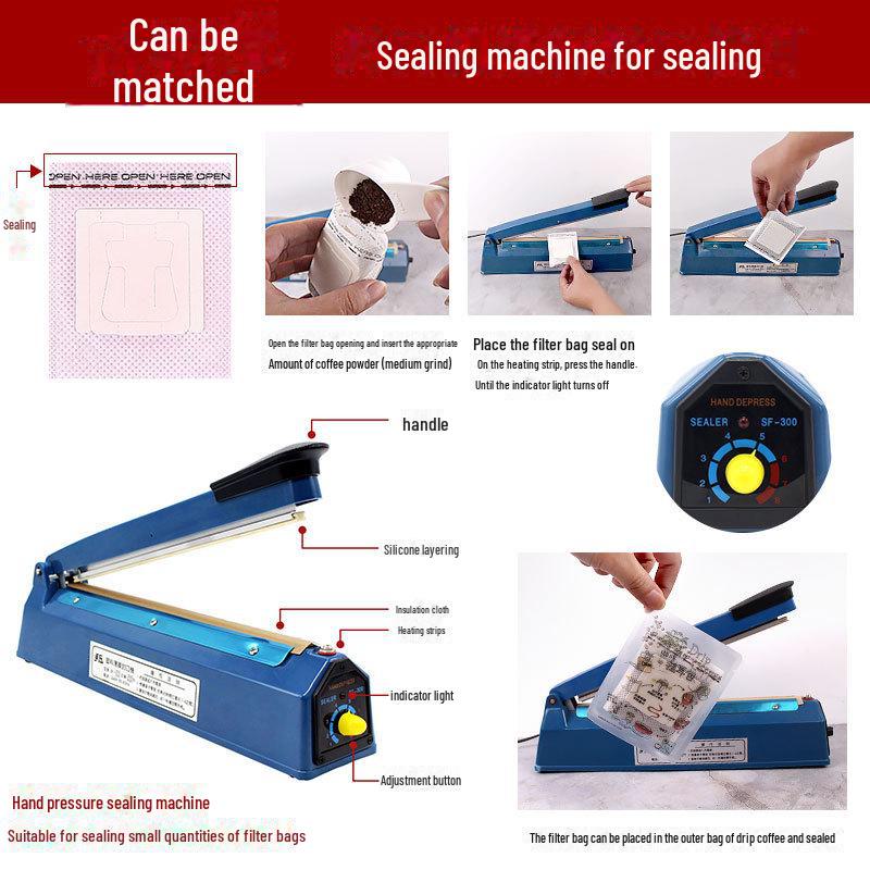 Japanese Food Grade Hanging Ear Coffee Filter Bags - Simple Style