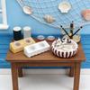 1/12 Doll House Miniature Cats Bed Set with Feeder Bowls for Enhanced Realistic Toy Collection Kids Pretend Play Activity