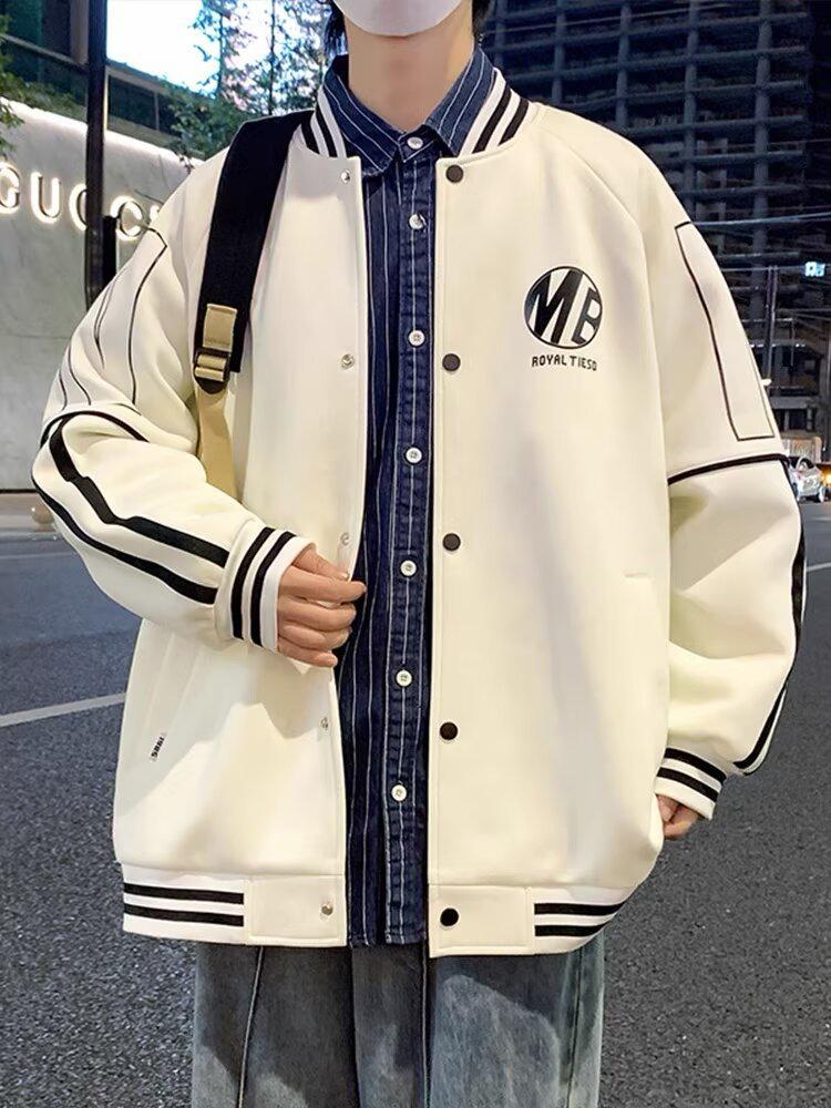 Youth Baseball Jacket for Spring and Autumn - Stylish 2025 Outerwear for Junior High and High School Boys