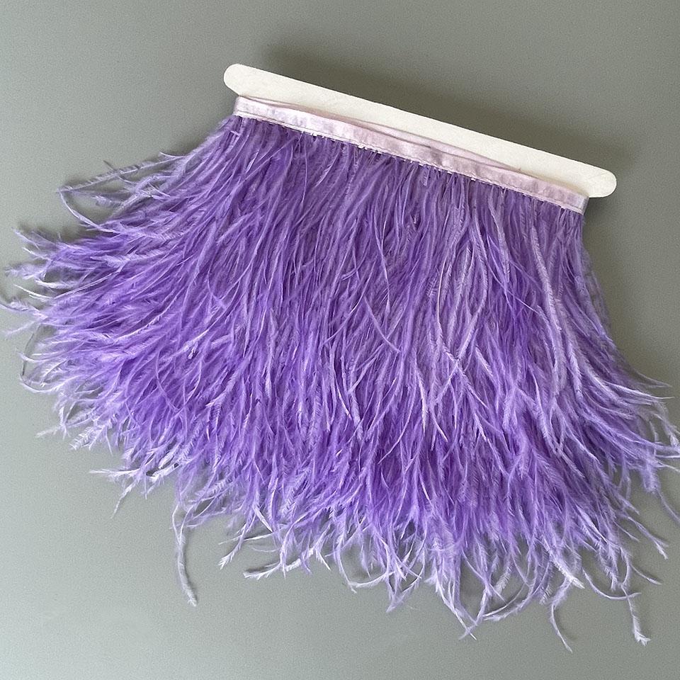 FeatherOstrich Feathers Trim 10 Meter 13-18 CM Feather Plumes Ribbon Selvage For DIY Wedding Dress Decoration Crafts Accessories