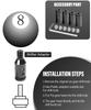 YAKEFLY Universal Gear Shift Connector, Aluminum Auto Shifter Adapter, Screwless Manual Gear M12x1.25 (Black)