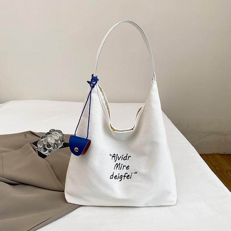 Herbsttrend neue Mode lässige Schulterhandtasche große Kapazität Buchstaben Achseltasche Pendlertasche