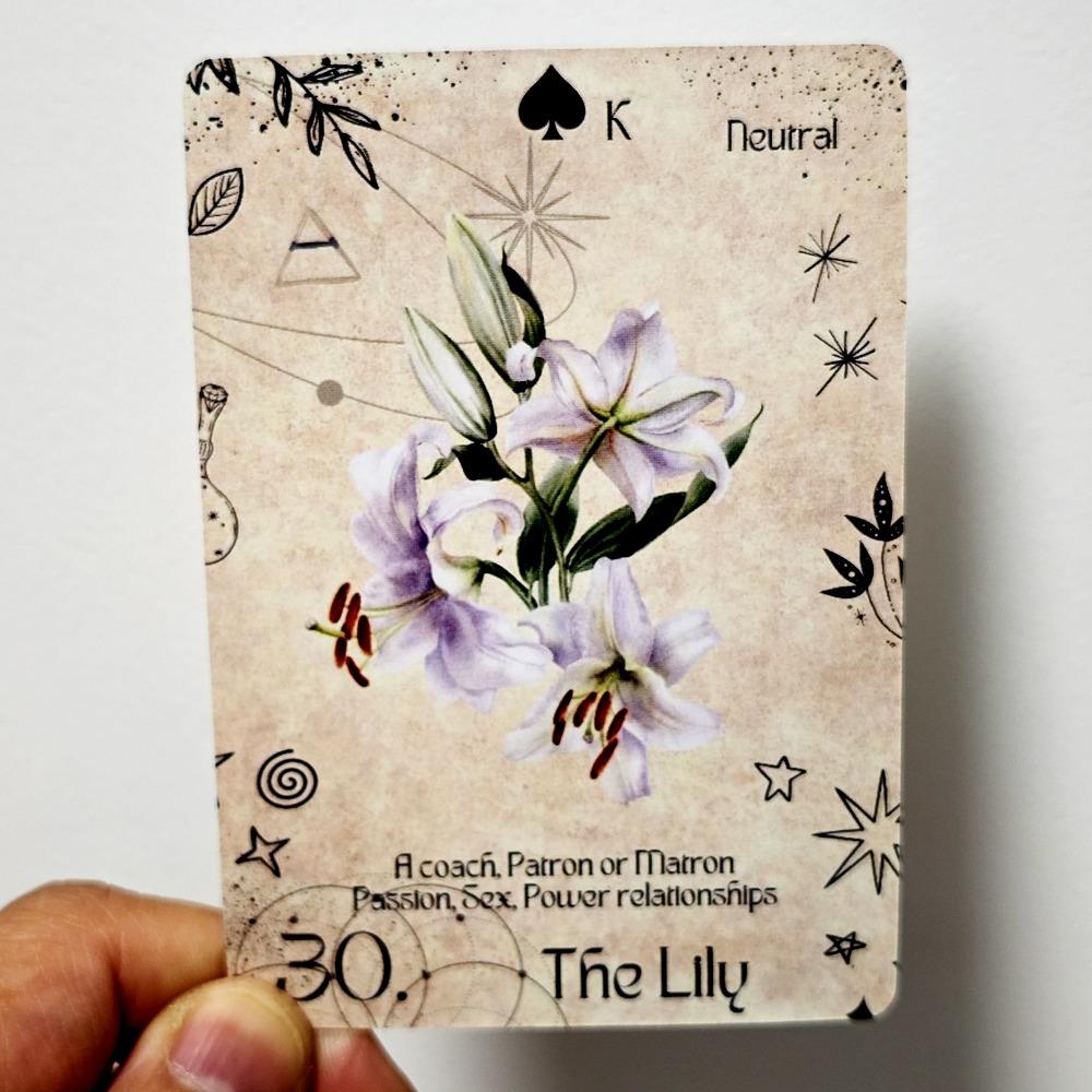 Mistyczny Księżyc Lenormand Wyrocznia: Kompletna talia 36 kart ze słowami kluczowymi i wskaźnikiem „tak/nie” do duchowego wróżenia 10,4 * 7,3 cm