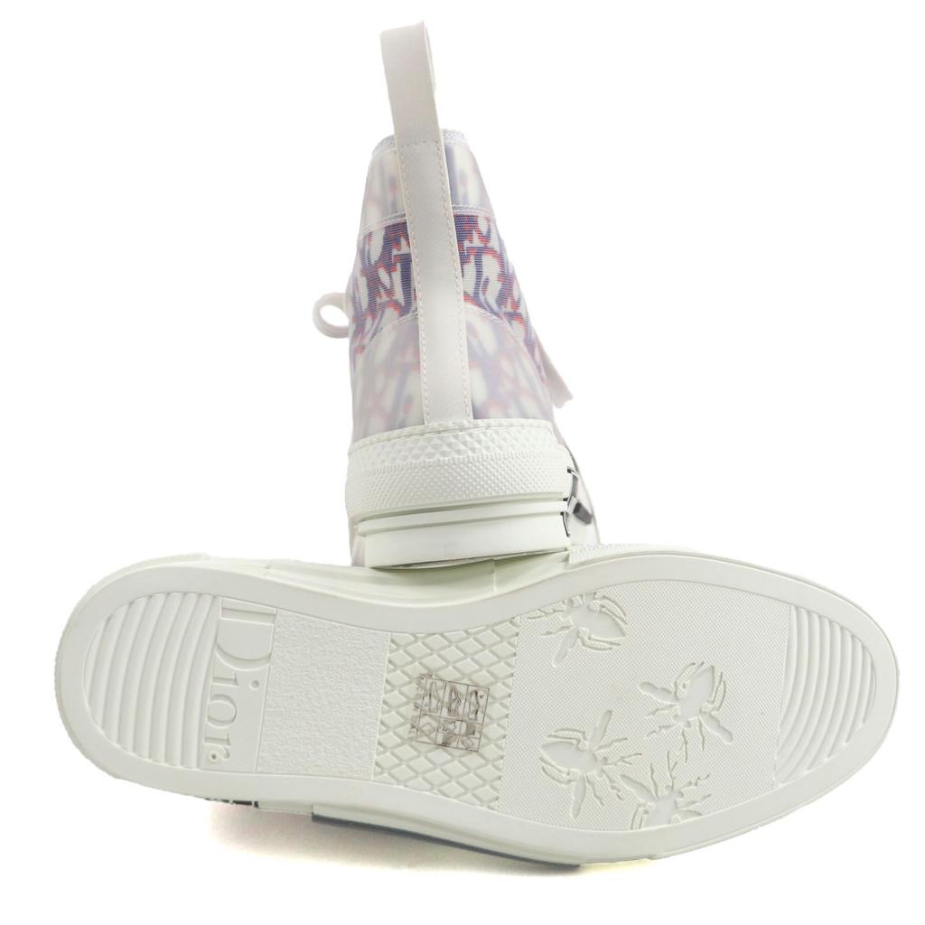 Nienaganne sneakersy DIOR High cut B23 Of League białe granatowe czerwone płócienne męskie 40 Używane