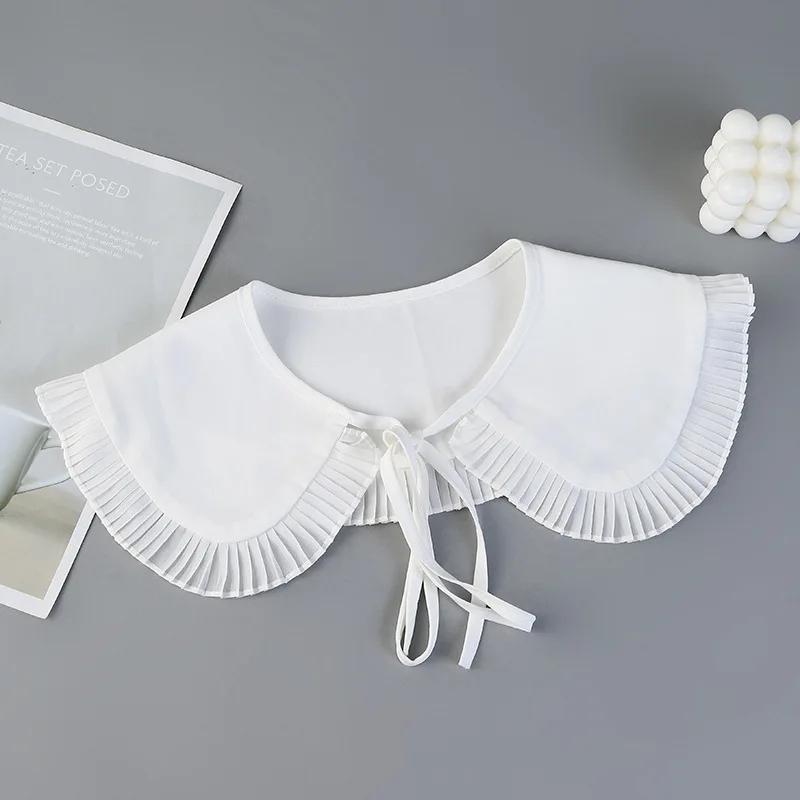 

Корейский фальшивый воротник для женщин рубашка блузка плечо кукольный воротник съемный воротник для рубашки галстук ожерелье бант аксессуары для одежды