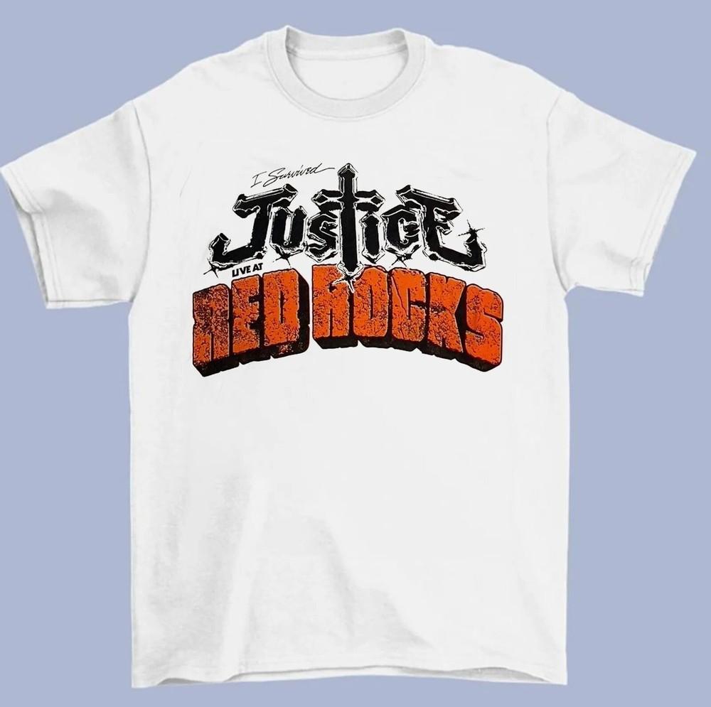 

Justice Live Tour Red Rock Gift For Fans Full Size S5XL Tshirt FN1151 Unisex T-Shirt S