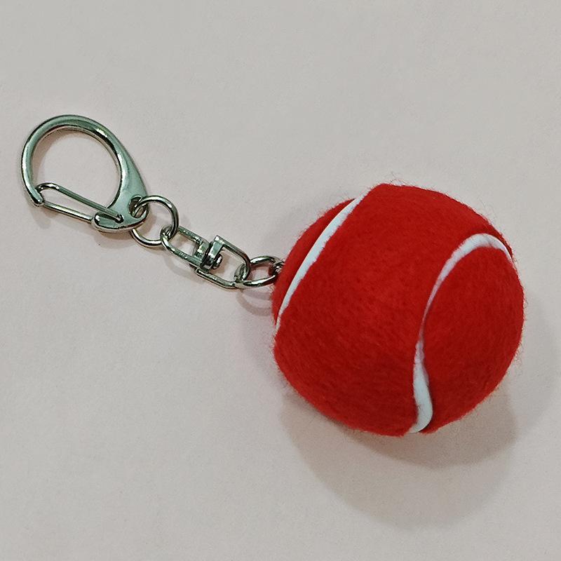 Mini Tennis Ball Keychains With Vibrant Assorted Colors And Metal Clasps For Backpack Decor Tennis Lovers Small Gifts