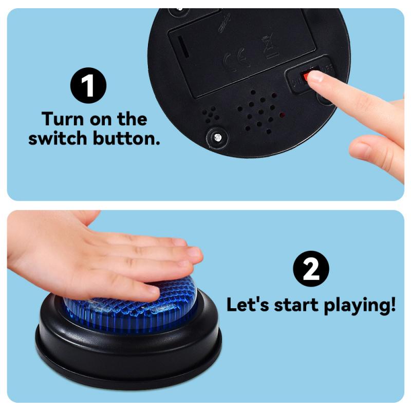 1248-Piece Buzzer Buttons Game Answer Buzzers For Game Quick Desktop Quick Answer Games For Kids Classroom Quizzes Party