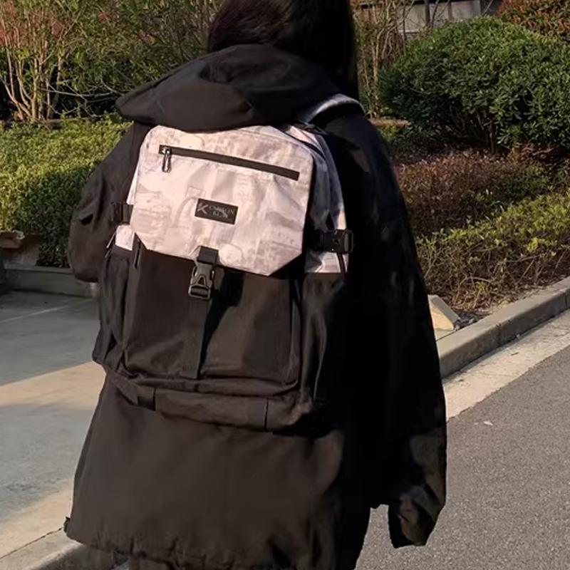 New Anta Fabric Backpack Regular Unisex White Black 992451156R-2