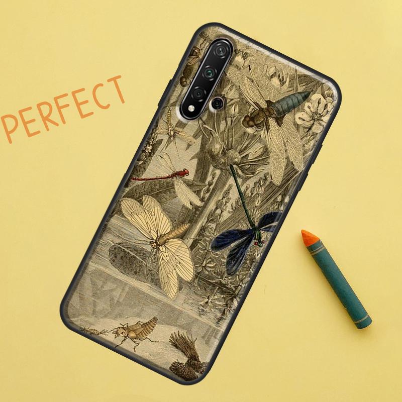 Dragonfly Pattern Case For Huawei Nova Y90 Y70 Y61 Y60 9 10 SE Nova 5T 11i 8i 7i 3i P20 P40 P30 Lite P60 Pro