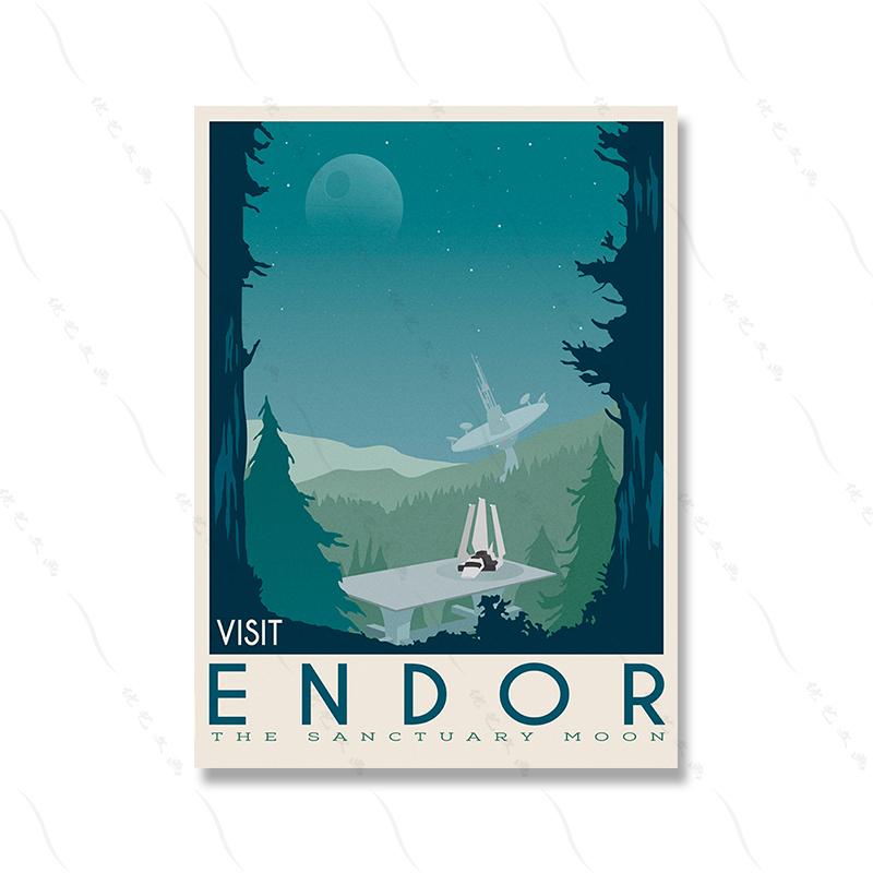 Planet Storm Trek Kunstdrucke, Retro-Reiseposter, minimalistisches Weltraum-Landschaftsbild, Leinwandgemälde, Geschenk für Geeks, Zimmer, Heim-Wanddekoration