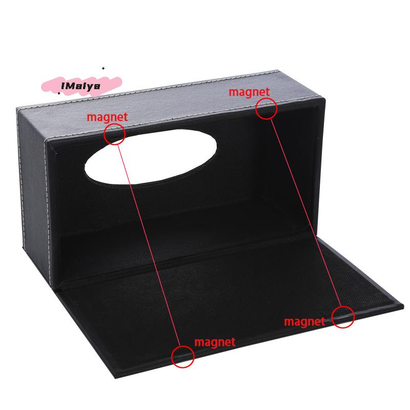 M-1Pc High Quality Leather Tissue Box Durable Tissue Paper Dispenser Moisture-Proof Tissue Storage Container For Home Office Car