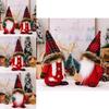Adorable Red Christmas Gnome Doll Figurine Perfect For Holiday Festivities And Home Decor