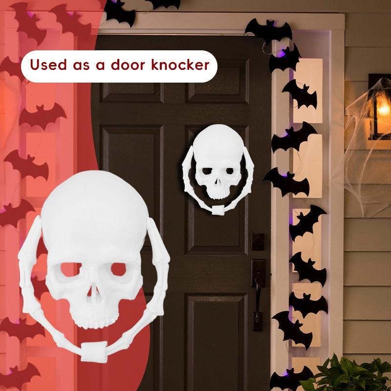 Halloween Pirate Skeleton Door Knocker Creative Home Front Decoration Festive Atmosphere Ornament Interesting Knock Handle