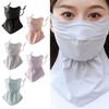 Breathable Ice Silk Mask Quick Drying Sun Protection Mask Fashion Anti-UV Mask Scarf  Women