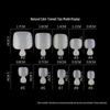 100-Piece Toenail Tips: Transparent & Natural, Full-Cover Fake Nails for Nail Art