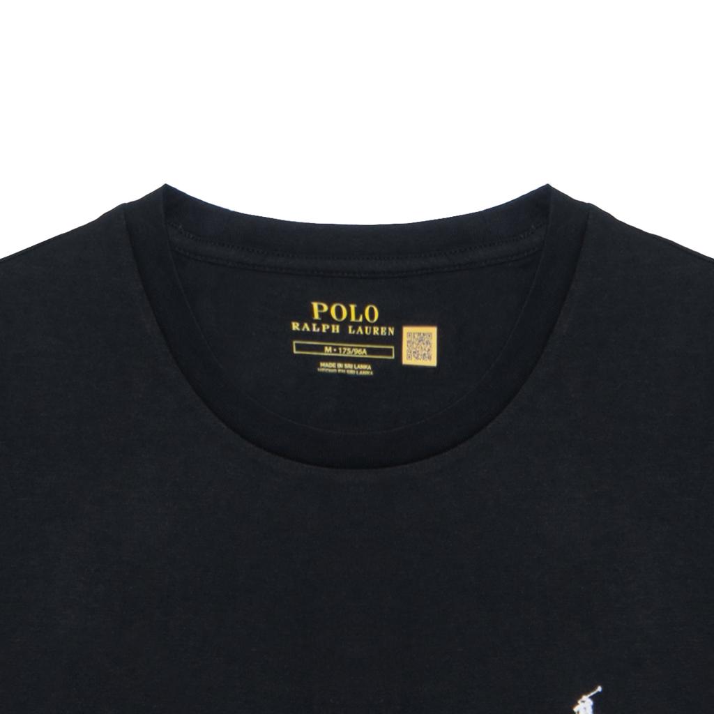 Polo Ralph Lauren SS22 Solid Color Logo Embroidered Crew Neck Long Sleeve T-Shirt Men T-Shirts Black 714844759-001